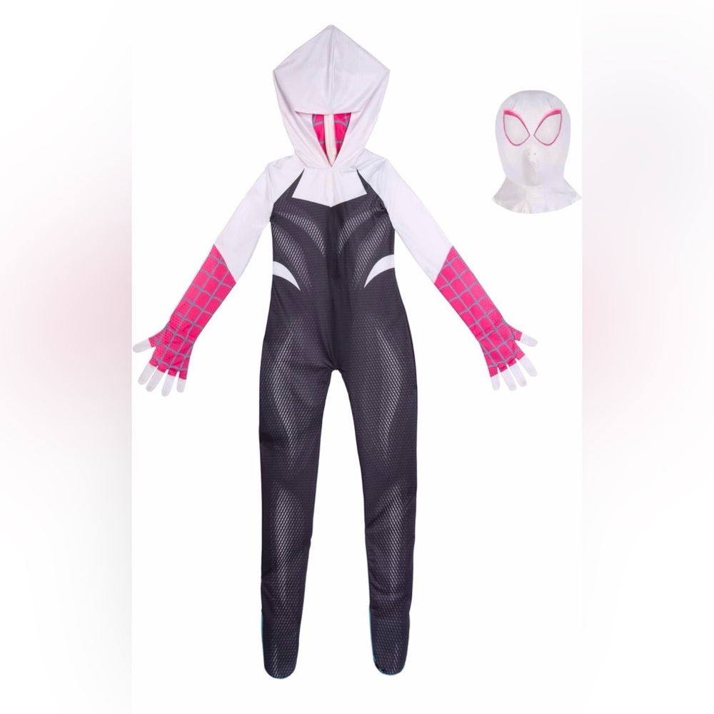 NEW 10/12 Spider-Gwen Official Halloween Costume Ghost-spider - Picture 4 of 11